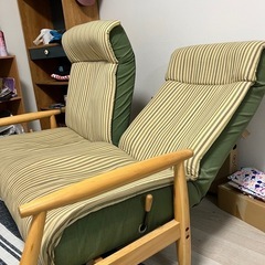 【値下げしました！】2人掛けソファーの画像
