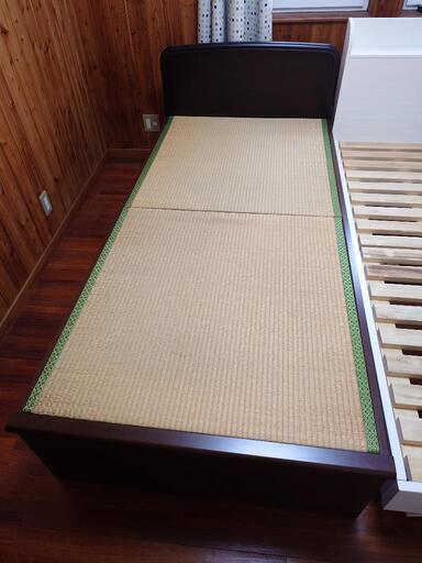 【値段交渉OK】収納付き畳ベッド　ダークブラウン