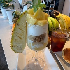 明るく新しく緑いっぱいのカフェ(^^)の画像
