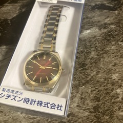 新品未使用 [シチズン Q&Q] メタルバンド QB78-402 メンズ レッドの画像