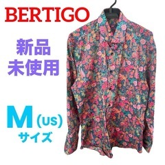 【新品未使用】ベルティゴ❤長袖シャツ　ブラウス　レディース　花総柄