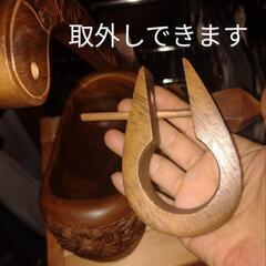 木彫り ビンテージワイン ラック　115ドル　靴の形　小物入れにもの画像