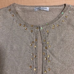 ラメ入りカーディガンの画像