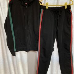 ジップアップパーカージャージ上下セット　メンズ