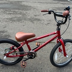子供　自転車　18インチ　新品同様　赤