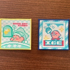 一番くじ星のカービィ　E賞　ほっとひといきカフェタイムセレクション　コースター2枚セットの画像