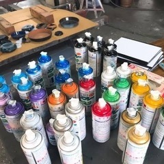 8月25日スプレーアート、落書き体験 − 東京都