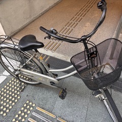 自転車　シルバー　26インチの画像