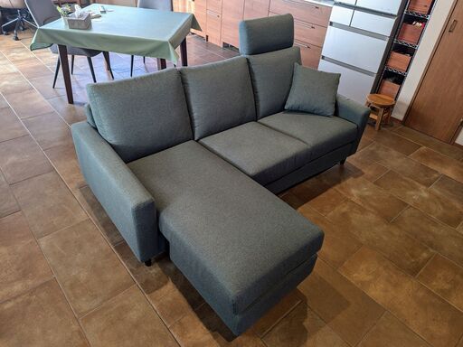 CS02ソファ用 ヘッドレスト（NS布 H-DGY） 傷・汚れに強い布張りカウチ