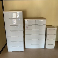ほぼ未使用　美品　引っ越し　タンス　大中小　箪笥　チェスト　まと...