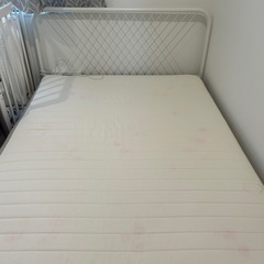 【お譲り先決定しました】IKEA NESTTUN ダブルベッドの画像