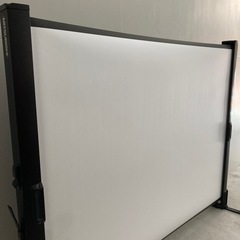 三菱 プロジェクター スクリーン 自立式 MITSUBISHI 携帯 ロールの画像