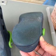 クロックス CROCS 紺✖︎緑 約23cm Sサイズの画像