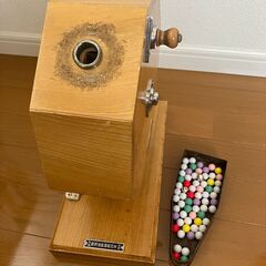 抽選機　ガラガラ　木製の画像