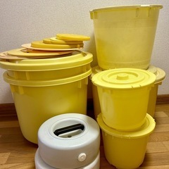 【商談成立】直ぐ始められる！漬け物用樽一式【中古】