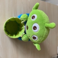 値下げしました。リトルグリーンメン小物入れ、ティッシュカバーの画像