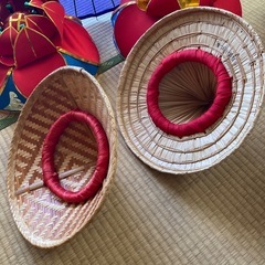 花笠、クバ笠、傘　一括での画像