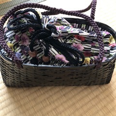 手提げバッグ お祭り かごバッグ