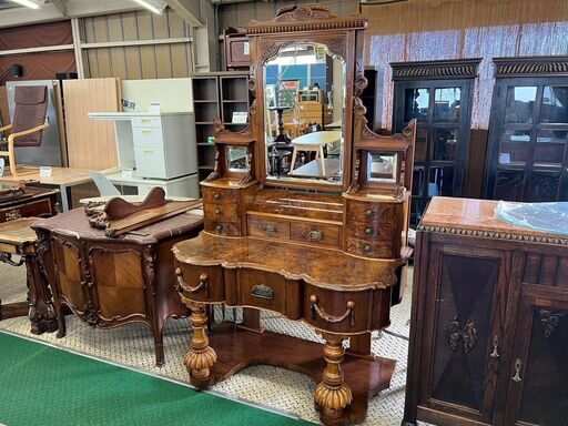 【愛品館八千代店】アンティーク　ドレッシングデスク