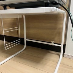 電子レンジ　白　ラック