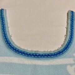 mikiHOUSE　ミキハウス　ベビー毛布　ブルーの画像