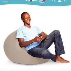 ヨギボーミニ　Yogibo ライトグレーの画像