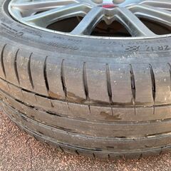 初代フォレスター　STIホイール4本セット、パイロットスポーツ4 使用感あり225/45ZR17の画像