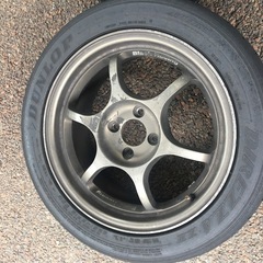 ブラックレーシング　ホイール　16×7j＋44の画像