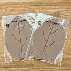 葉っぱのコースター　2枚セットの画像