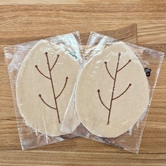 葉っぱのコースター　2枚セット