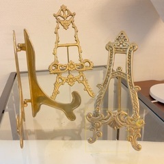 【決まりました】金色のフォトスタンド【イタリア製】3点