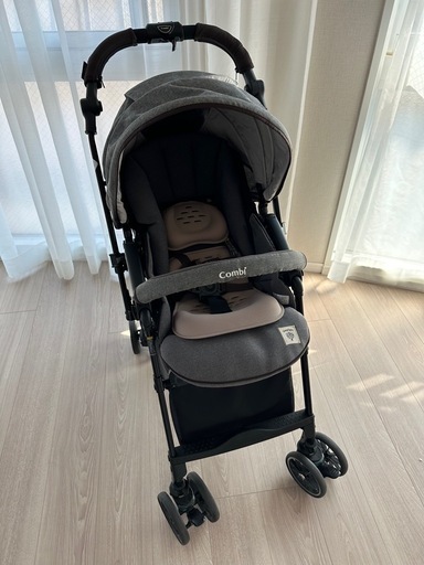 Combi スゴカルα 4キャス compact エッグショック Simplight グレー