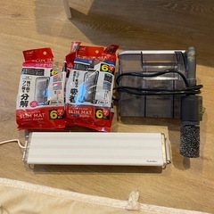 水槽の濾過装置とライト