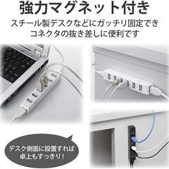 新品 7ポートUSBハブ(U2H-Z7SBK) セルフパワー/バスパワー両対応モデルの画像