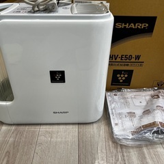 SHARP◆加湿器 HV-E50-W [ホワイト系]説明書　箱付き