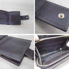 本物 GUCCI グッチ GGキャンバス 二つ折り財布 154255・4276 ブラウン系 ファスナープル欠品 USED ウォレット 苫小牧西店の画像