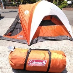 お値下げColeman テント🏕️オレンジ　　2人〜4人用