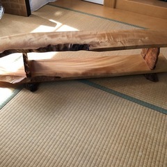 高級　和家具　花台　飾り棚　盆栽台　　　 一枚板