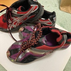 22cm バラ売り可能　アシックス　運動靴の画像