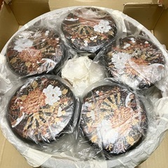 【高級塗物】渕太盆付飯切ちらし寿司セット 汁椀付き　花車