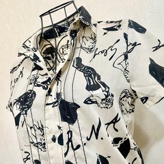 【ROCK】個性派シャツ【古着】の画像