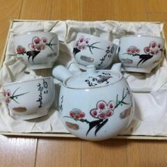 急須　湯呑みセット　三山窯　レトロ　昭和　骨董品
