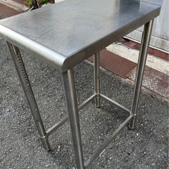 業務用 コンロ台 作業台 調理台 380×600×830 三方枠 焼き台 厨房 飲食店 ガス台 厨房機器 サーバー台 ビール 厨房機器 厨房用品 大阪の画像