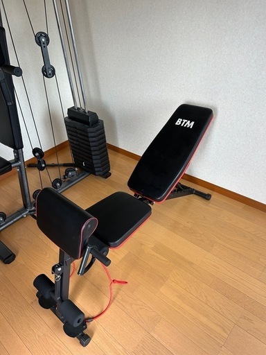 BTM インクラインベンチ ダンベル トレーニンググローブ