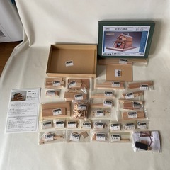 小林工芸 昭和の銭湯 木製美術建築模型 木製組立キット KOB-T5 未組立 ボーナスパーツ LED 電飾セット 未使用自宅保管品  の画像
