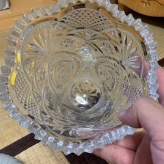 未使用！ クリスタルガラス製花瓶 28cmの画像