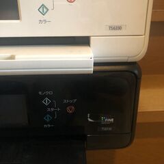 ジャンク品　Canon　キャノン　インクジェットプリンタ2台　TS6330白　TS6130黒の画像