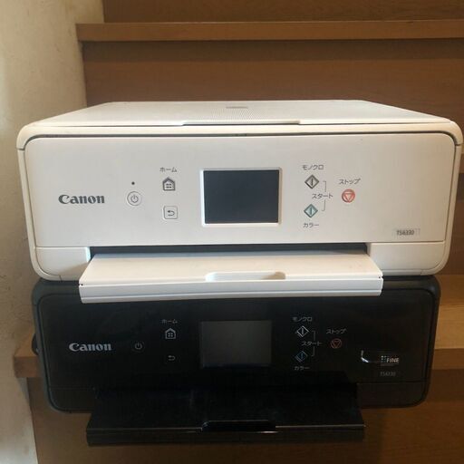 ジャンク品　Canon　キャノン　インクジェットプリンタ2台　TS6330白　TS6130黒