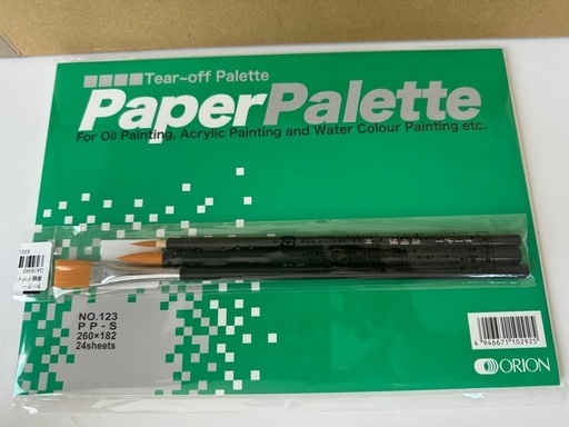 超お買い得！ターナーズ★ガラスペイント★ライナー★筆★ペーパーパレットのセット！