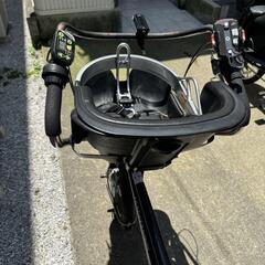 フラッカーズ電動アシスト自転車前後チャイルドシート付きの画像